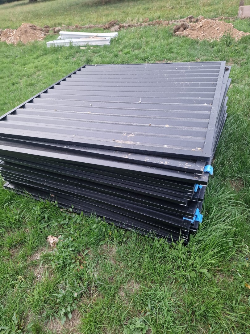6ft by 6ft Black Pvc Fence Panels